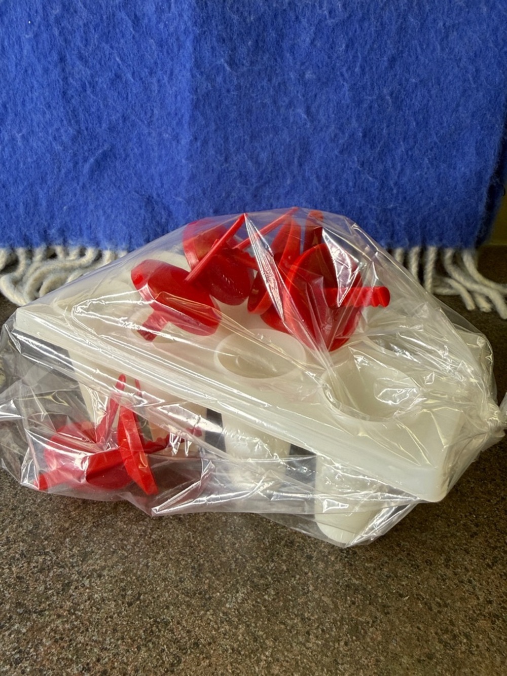 Red & White Ice Pop Mold Set - Home Party Supplies